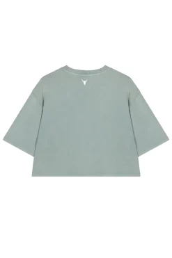 Alix the Label Jeans & Casuals|Tops & T-shirts^Dames t-shirt korte mouw groen