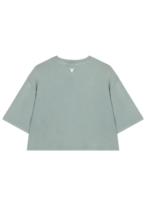 Alix the Label Jeans & Casuals|Tops & T-shirts^Dames t-shirt korte mouw groen
