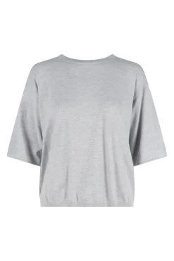 Knit-Ted Modern Classics|Tops & T-shirts^Dames t-shirt korte mouw grijs