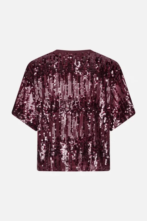 Baum und Pferdgarten Jeans & Casuals|Tops & T-shirts^Dames t-shirt korte mouw paars