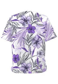 Frank Walder Modern Classics|Tops & T-shirts^Dames t-shirt korte mouw paars
