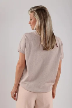 Nukus Jeans & Casuals|Tops & T-shirts^Dames t-shirt korte mouw rose