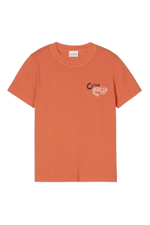 Closed Designer|Tops & T-shirts^Dames t-shirt korte mouw rood