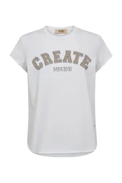 Mos Mosh Jeans & Casuals|Tops & T-shirts^Dames t-shirt korte mouw wit