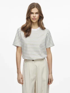 Vila Jeans & Casuals|Tops & T-shirts^Dames t-shirt korte mouw wit