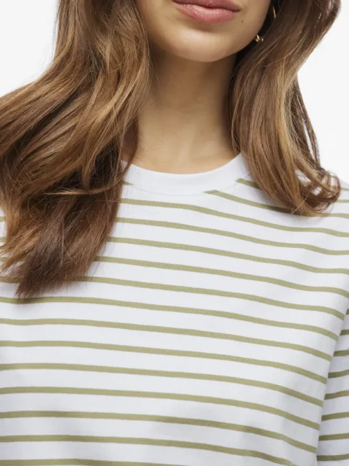 Vila Jeans & Casuals|Tops & T-shirts^Dames t-shirt korte mouw wit
