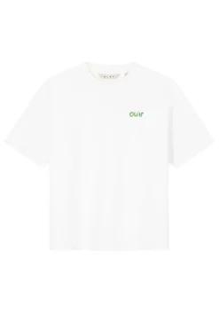 Olaf Hussein Jeans & Casuals|Tops & T-shirts^Dames t-shirt korte mouw wit
