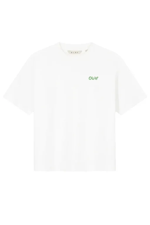 Olaf Hussein Jeans & Casuals|Tops & T-shirts^Dames t-shirt korte mouw wit