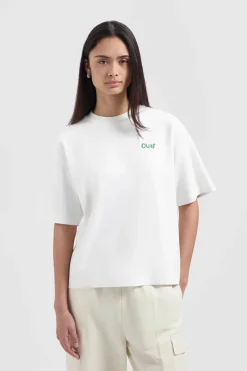 Olaf Hussein Jeans & Casuals|Tops & T-shirts^Dames t-shirt korte mouw wit