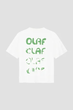 Olaf Hussein Jeans & Casuals|Tops & T-shirts^Dames t-shirt korte mouw wit