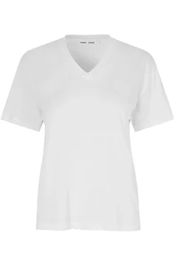 Samsøe Samsøe Jeans & Casuals|Tops & T-shirts^Dames t-shirt korte mouw wit