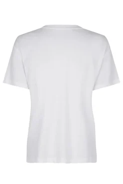 Samsøe Samsøe Jeans & Casuals|Tops & T-shirts^Dames t-shirt korte mouw wit
