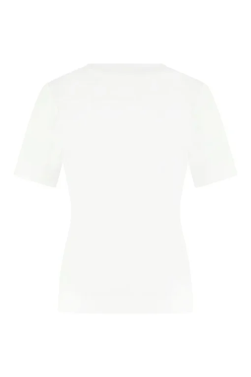 Studio Anneloes Jeans & Casuals|Tops & T-shirts^Dames t-shirt korte mouw wit