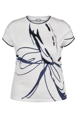 Rabe Modern Classics|Tops & T-shirts^Dames t-shirt korte mouw wit