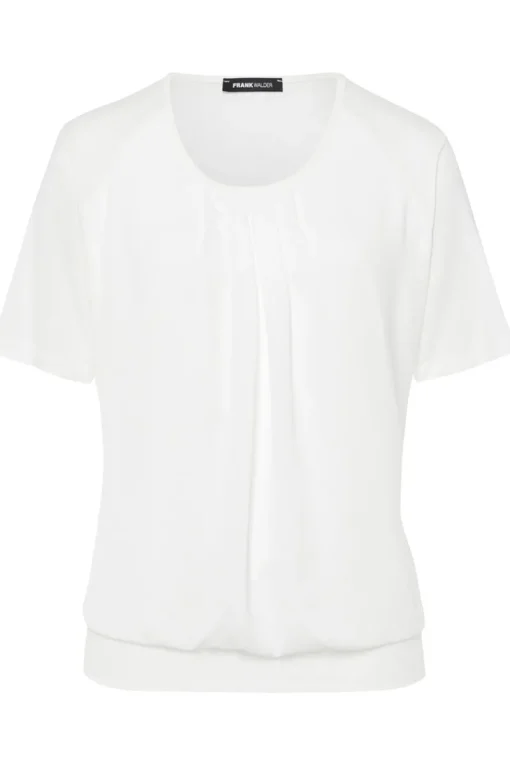Frank Walder Modern Classics|Tops & T-shirts^Dames t-shirt korte mouw wit