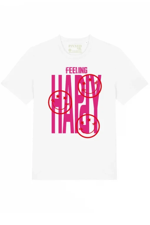Pinned by K Outlet^Dames t-shirt korte mouw wit