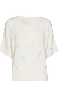 Xandres Outlet^Dames t-shirt korte mouw wit