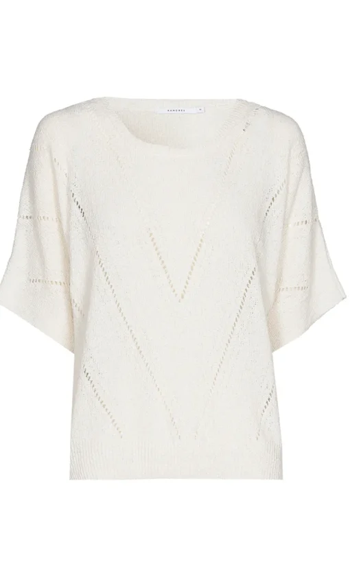 Xandres Outlet^Dames t-shirt korte mouw wit