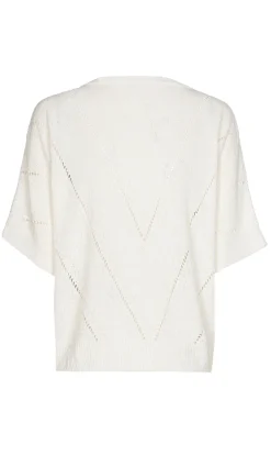 Xandres Outlet^Dames t-shirt korte mouw wit