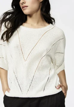 Xandres Outlet^Dames t-shirt korte mouw wit