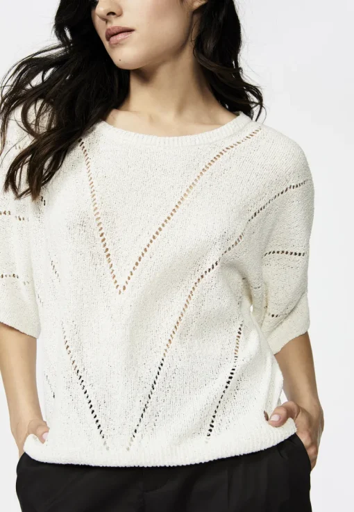 Xandres Outlet^Dames t-shirt korte mouw wit