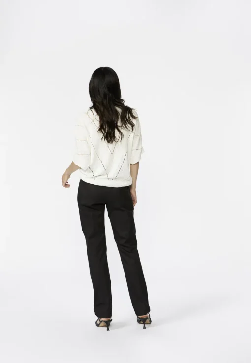 Xandres Outlet^Dames t-shirt korte mouw wit