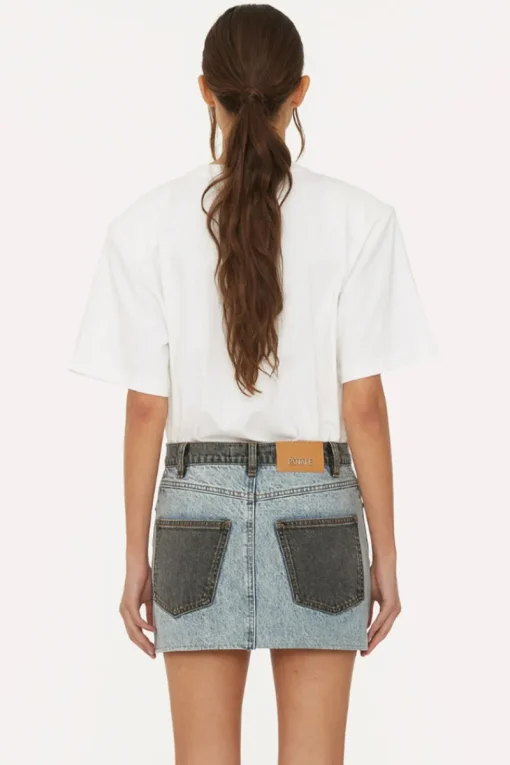 Rotate Designer|Tops & T-shirts^Dames t-shirt korte mouw wit