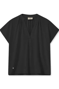 Mos Mosh Jeans & Casuals|Tops & T-shirts^Dames t-shirt korte mouw zwart