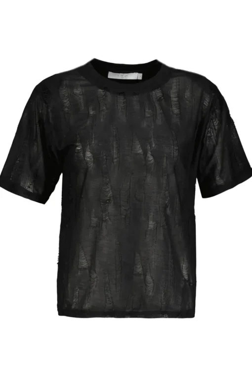 Iro Outlet^Dames t-shirt korte mouw zwart