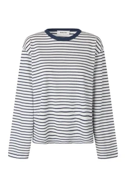 Modström Jeans & Casuals|Tops & T-shirts^Dames t-shirt lange mouw blauw