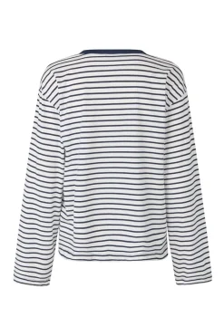 Modström Jeans & Casuals|Tops & T-shirts^Dames t-shirt lange mouw blauw