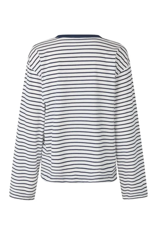 Modström Jeans & Casuals|Tops & T-shirts^Dames t-shirt lange mouw blauw
