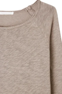 American Vintage Jeans & Casuals|Tops & T-shirts^Dames t-shirt lange mouw grijs
