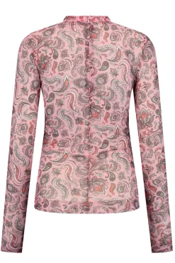 Nikkie Outlet^Dames t-shirt lange mouw rose