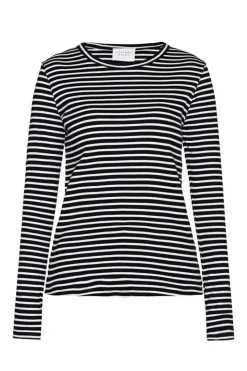 Sisters Point Tops & T-shirts^Dames t-shirt lange mouw zwart