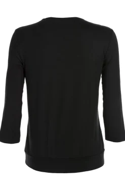 Frank Walder Modern Classics|Tops & T-shirts^Dames t-shirt lange mouw zwart