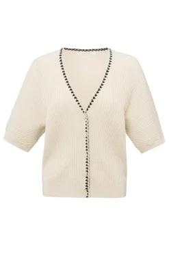 Yaya Jeans & Casuals|Truien & Vesten^Dames vest bruin