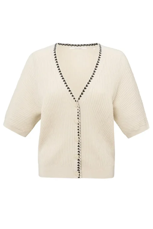 Yaya Jeans & Casuals|Truien & Vesten^Dames vest bruin