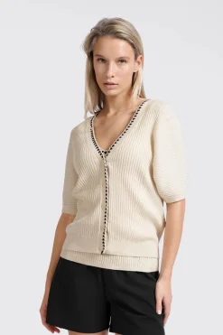 Yaya Jeans & Casuals|Truien & Vesten^Dames vest bruin