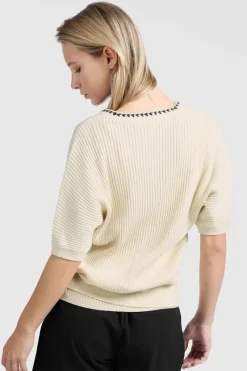 Yaya Jeans & Casuals|Truien & Vesten^Dames vest bruin