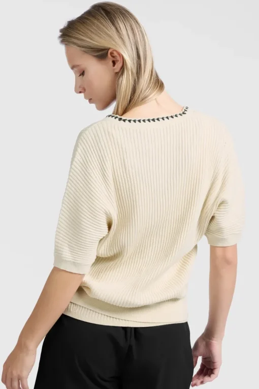 Yaya Jeans & Casuals|Truien & Vesten^Dames vest bruin