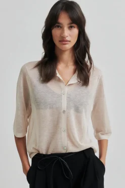 Second Female Jeans & Casuals|Truien & Vesten^Dames vest ecru