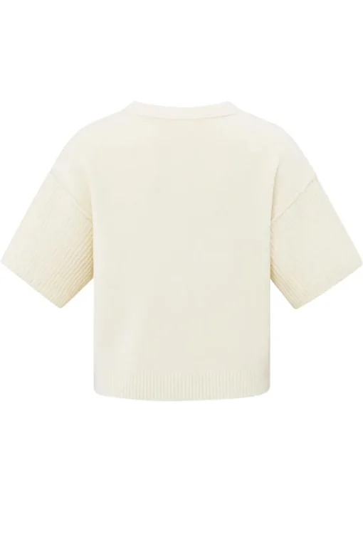 Yaya Jeans & Casuals|Truien & Vesten^Dames vest ecru