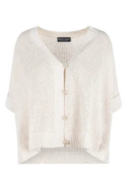 Repeat Modern Classics|Truien & Vesten^Dames vest ecru