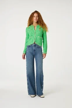 Fabienne Chapot Jeans & Casuals|Truien & Vesten^Dames vest groen