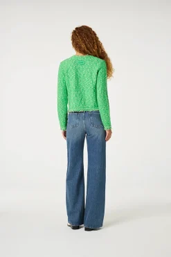 Fabienne Chapot Jeans & Casuals|Truien & Vesten^Dames vest groen