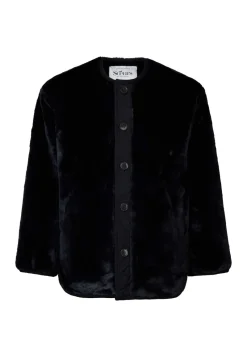 Soeurs de Provence Jeans & Casuals|Jassen & Bodywarmers^Felice Fur Black