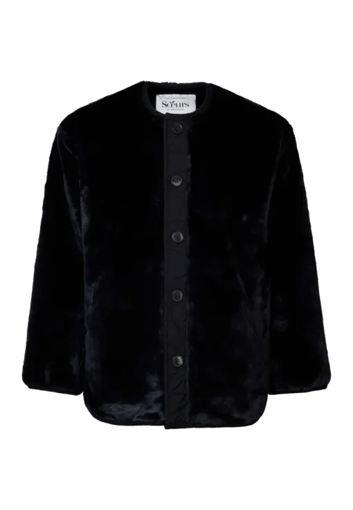 Soeurs de Provence Jeans & Casuals|Jassen & Bodywarmers^Felice Fur Black