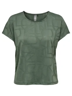 Only Play Sport Style|Jeans & Casuals^Fitness dames t-shirt km groen