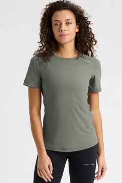 Rohnisch Sport Style|Sportswear^Fitness dames t-shirt km groen